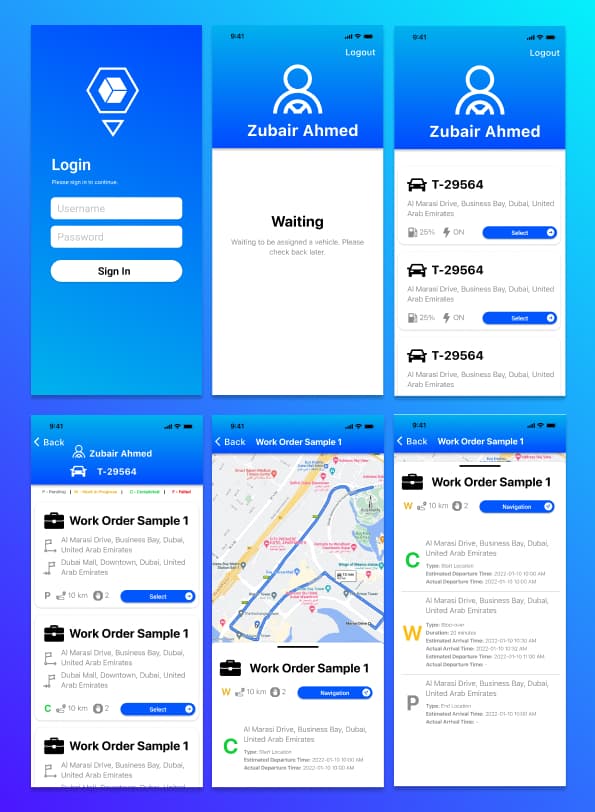 Vehicle Tracking Mobile Application