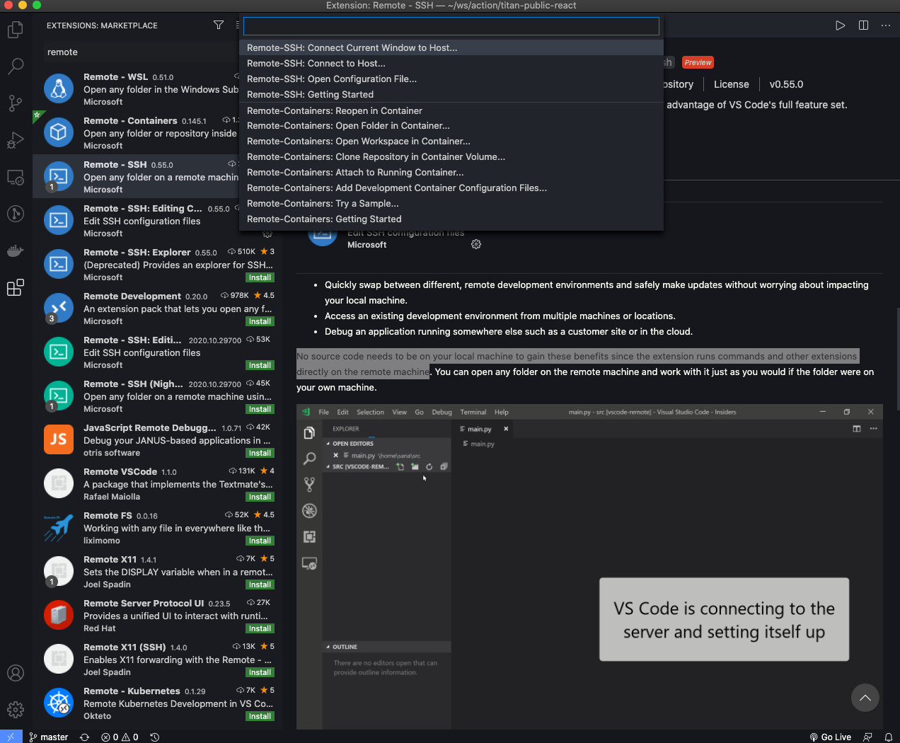 Remote-SSH VS Code Options